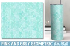 Pink and Grey Geometric Papers Tumbler Wrap Product Image 1