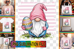 Timeless Tote Bag Gift Ideas PNG, Easter Gnomes Product Image 1