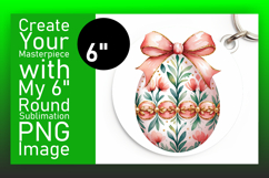 Playful Circle PNG for Sublimation , Easter Egg Product Image 1