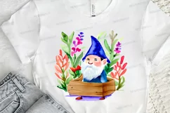 Watercolor Garden Gnome PNG Clipart Product Image 2