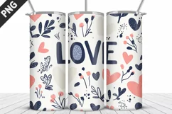 Lovely Hearts Tumbler Design | Valentine's Day Tumbler Wrap Product Image 4