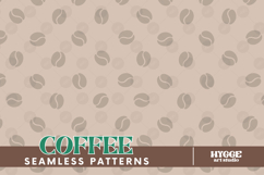 Coffee Lover Seamless Pattern Surface Design PNG DTF Latte Product Image 1