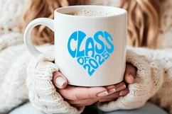 Class of 2025 in the shape of a heart SVG Cut File Product Image 7