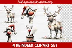 Whimsical Christmas Clipart | Cute Festive Holiday PNG Illus Product Image 1