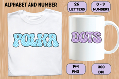 Polka Dots Alphabet Letters &amp; Numbers Clipart PNG 300DPI Product Image 6