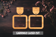 Summer Style Laser Cut Earrings SVG File Product Image 1