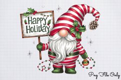 Cute Christmas Gnome Sublimation Clipart PNG Product Image 1