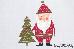 Scandinavian Folk Art Christmas Clipart PNG Product Image 1