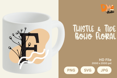 Thistle &amp; Tide Boho Floral Monogram Product Image 1