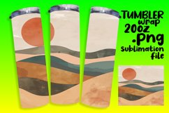 Landscape Boho Tumbler Wrap - Modern 20oz Product Image 1