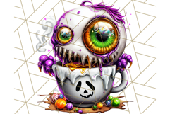 Spooky Café Cuties Halloween PNG Clipart, Holiday Elements Product Image 4