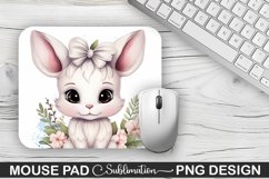 Easter Bunny Sublimation Mouse Pad PNG Design Product Image 1
