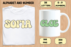 Checkerboard Alphabet Letters &amp; Numbers Clipart PNG 300DPI Product Image 6