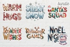 Christmas Clipart Quotes BUNDLE 79 PNG festive Holiday Product Image 7