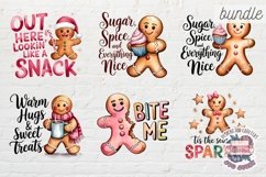 Christmas Gingerbread Mans bundle 61 PNG Sublimation Cute Product Image 6