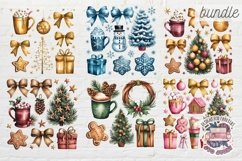Christmas Coquette Bow Bundle Sublimation 51 PNG T-shirt Product Image 5