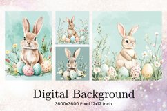 Easter Bunny Background Backdrop Rabbit Wallpaper Wall Art Product Image 1