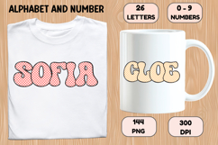 Checkerboard Alphabet Letters &amp; Numbers Clipart PNG 300DPI Product Image 6