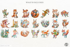 Chaotic Autumn Fox Clipart Product Image 4