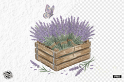 Summer Lavender Meadow Clipart Product Image 1