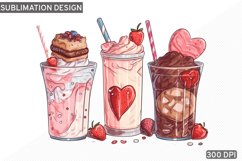 Valentine&#039;s Day Coffee PNG Sublimation design Product Image 1