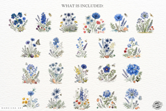 Mediterranean Summer Flowers Clipart Product Image 4