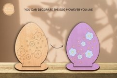 Coloring Easter Egg Laser Cut | Glowforge | SVG Product Image 2