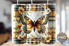 Butterfly Tumbler Sublimation - 20 Oz Skinny Tumbler Product Image 1