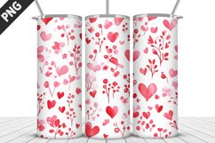 Lovely Hearts Tumbler Design | Valentine&#039;s Day Tumbler Wrap Product Image 5