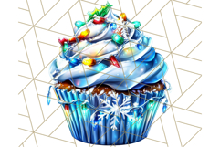 Christmas Cupcake PNG Clipart, Cute Food PNG, Holiday Treat Product Image 4