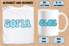 Mermaid Scales Alphabet Letters &amp; Numbers Clipart PNG 300DPI Product Image 6