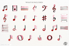 Watercolor Music Notes Clipart Product Image 4