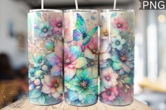 Glitter Butterfly Sublimation - Butterfly Tumbler Design Product Image 1