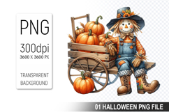 Autumn Clipart, Halloween Sublimation Clipart PNG Product Image 1