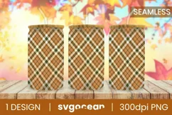 Buffalo Plaid Can Glass | PNG | 16 Oz | 20 Oz Libbey Glass Product Image 1