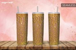 Leopard Glitter Tumbler Sublimation | Skinny 20 oz | Tapered Product Image 3