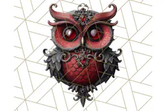 Gothic Christmas Clipart Dark Holiday PNG, Dark Christmas Product Image 4