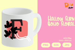 Hallow Fern Boho Floral Monogram Product Image 1