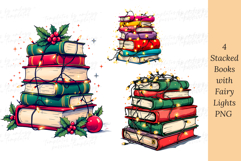 Book Lovers Clipart Png Sublimation | Stacked Books Product Image 1