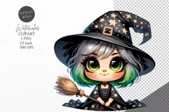 Halloween clipart, Witch clipart, Autumn clipart Product Image 1