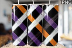 Halloween Plaid Pattern Tumbler Wrap - High Quality 300 Dpi Product Image 1