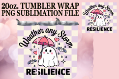 Magical Nights 20oz tumbler wrap, Ghost Cancer Product Image 1