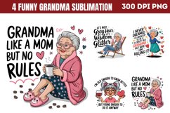 Funny Grandma Sublimation Quotes Bundle PNG Product Image 3