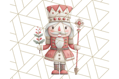 Nutcracker Clipart, Festive Holiday Toy Soldier PNG Art Product Image 4