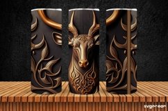 Wooden Deer Tumbler Sublimation | Skinny 20 oz Product Image 5