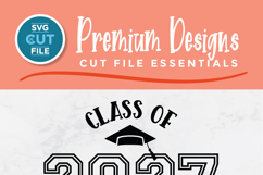 Class of 2027 svg, cute 2027 grad svg, 2027 graduate senior Product Image 2