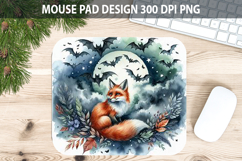 Watercolor Fox Mouse Pad Sublimation - Animal PNG Product Image 1