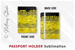 Oil Drum pattern - Passport Holder sublimation. Product Image 3