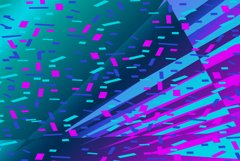 Falling confetti abstract background in retro neon colors Product Image 1