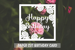 20 Happy Birthday Greeting card SVG,Paper cut SVG Birthday Product Image 7